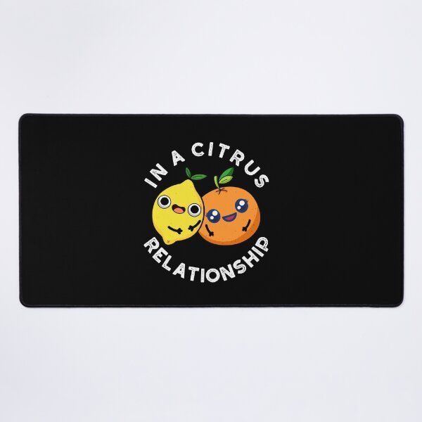Item preview, In A Citrus Relationship Funny Fruit Puns (Dark BG) designed and sold by punnybone.