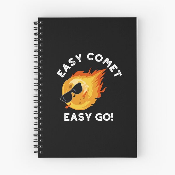 Item preview, Easy Comet Easy Go Funny Funny Astronomy Puns (Dark BG) designed and sold by punnybone.