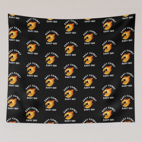 Item preview, Easy Comet Easy Go Funny Funny Astronomy Puns (Dark BG) designed and sold by punnybone.