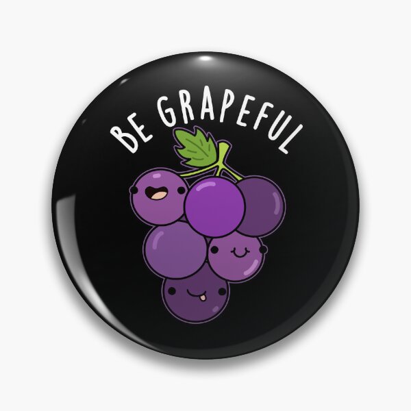 Item preview, Be Grapeful Grateful Funny Grape Puns (Dark BG) designed and sold by punnybone.