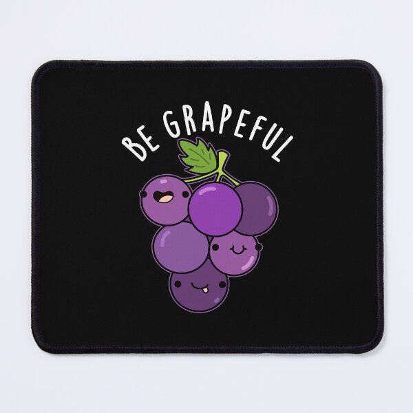 Item preview, Be Grapeful Grateful Funny Grape Puns (Dark BG) designed and sold by punnybone.