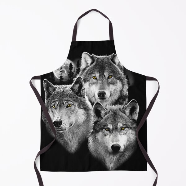 Item preview, Three Gray Wolves in Moonlight designed and sold by KA DESIGNS.