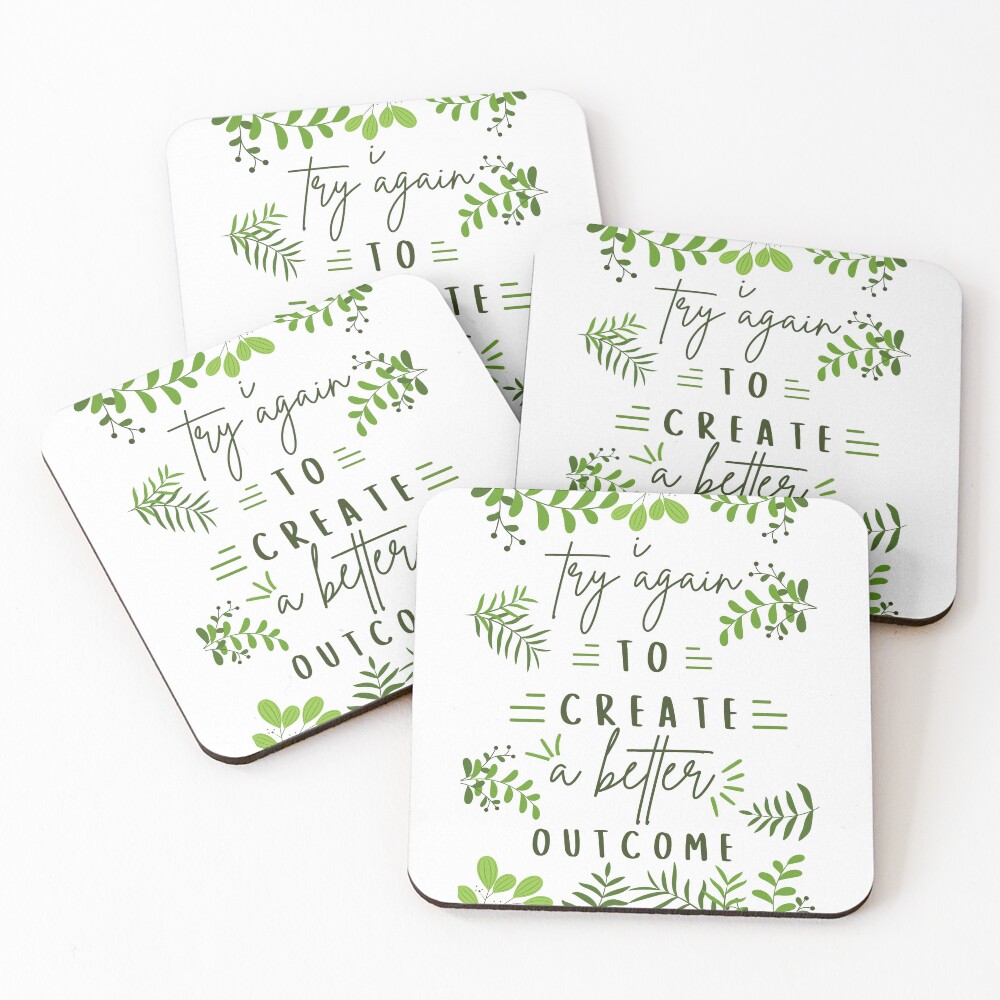 Item preview, Coasters (Set of 4) designed and sold by InkandCraftCo.