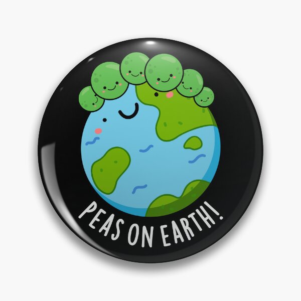 Item preview, Peas On Earth Funny Peace Puns  (Dark BG) designed and sold by punnybone.