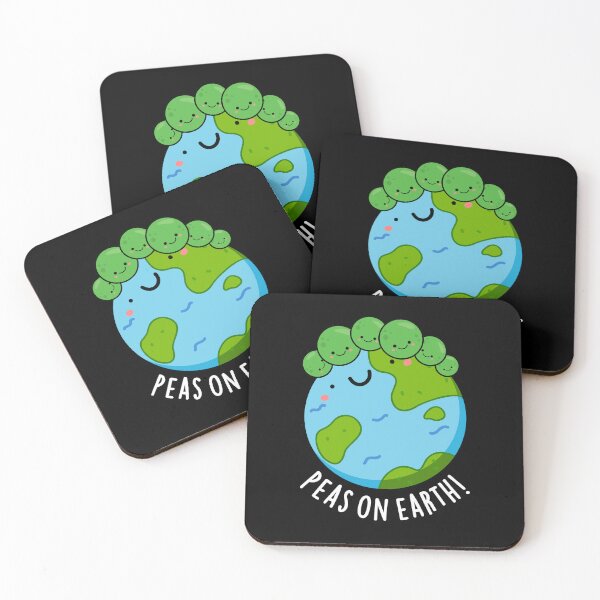 Item preview, Peas On Earth Funny Peace Puns  (Dark BG) designed and sold by punnybone.
