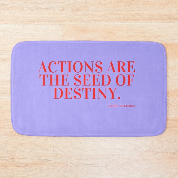 Item preview, 'Actions are the seed of destiny' - Shree Shambav designed and sold by Rechtop.