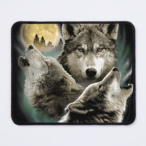 Item preview, Three Wolves Howling in Moonlight designed and sold by KA DESIGNS.
