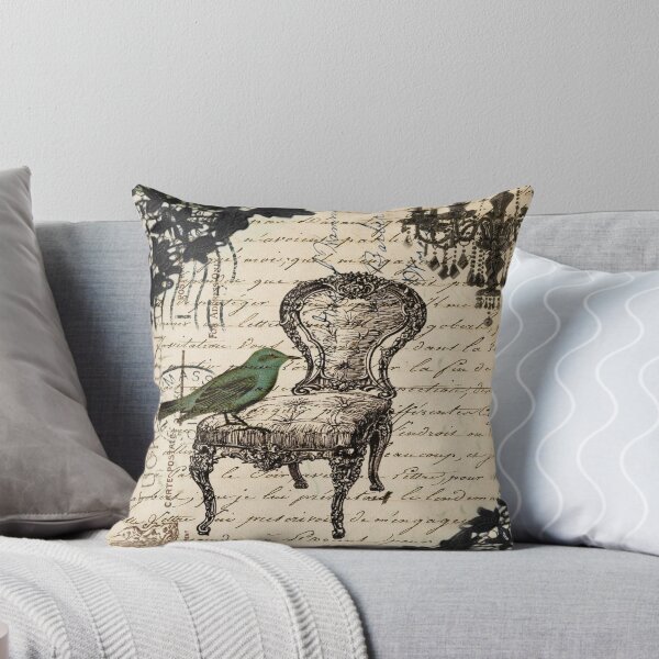 Vista previa del artículo con la obra «cottagecore shabby chic guiones vintage silla francesa lámpara de araña», diseñado y vendido por LEILA ART SPACE.