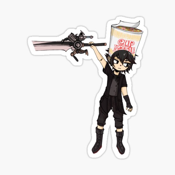 "cup noodle hat" Sticker for Sale by NatHarmonia Redbubble