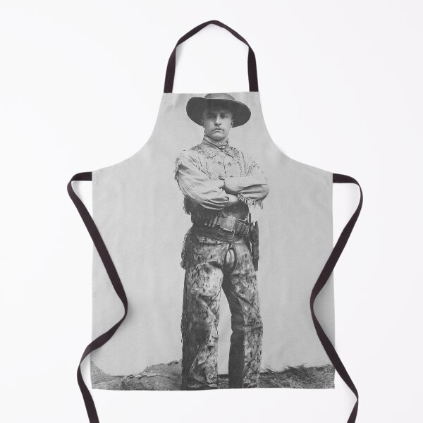 Item preview, Teddy Roosevelt, Cowboy, Black and White Vintage Art designed and sold by modernretro.