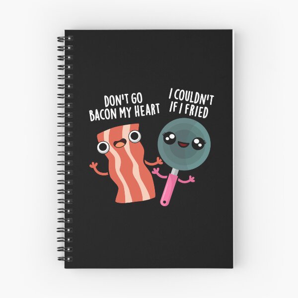 Item preview, Don't Go Bacon My Heart Funny Food Puns (Dark BG) designed and sold by punnybone.