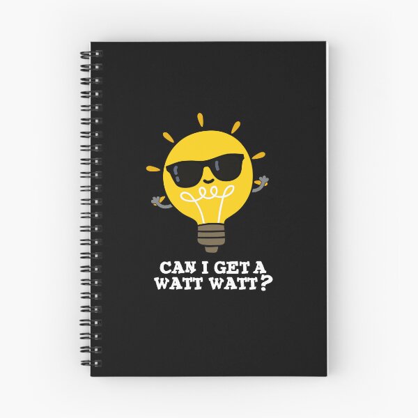 Item preview, Can I Get A Watt Watt Funny Bulb Puns (Dark BG) designed and sold by punnybone.