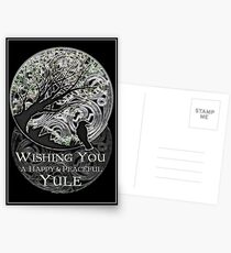 Yule Greetings Card Postcards