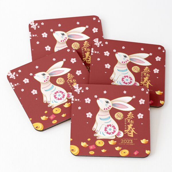 Item preview, Happy New Year 2023 Year Of The Rabbit designed and sold by taogiauco.