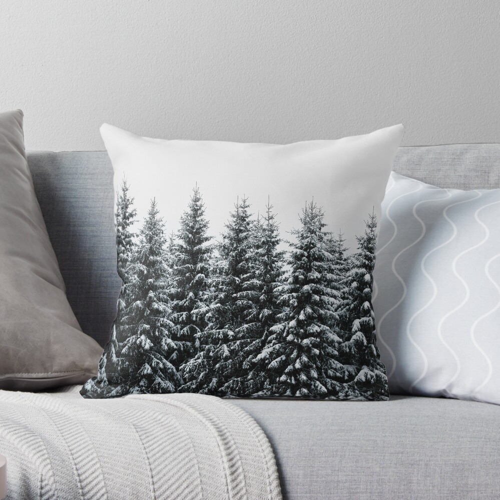 The White Bunch Throw Pillow
