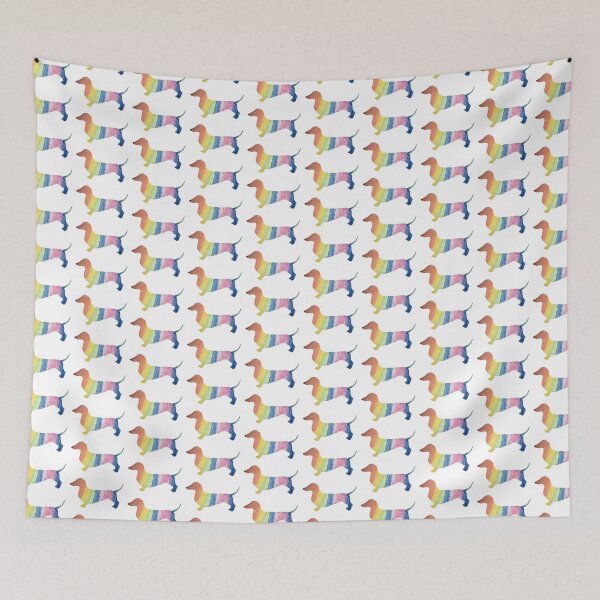Item preview, Rainbow Dachshund designed and sold by dachsdesign.