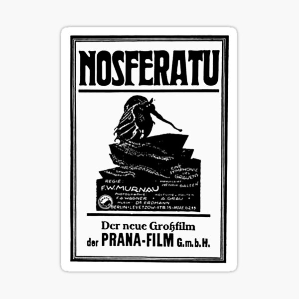 "Original Poster for Nosferatu (1922)" Sticker for Sale by Khnum ...