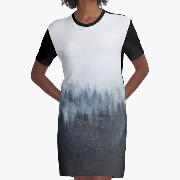 High And Low Graphic T-Shirt Dress