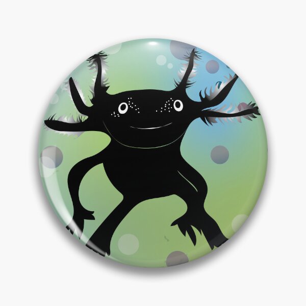 Item preview, Axolotl silhouette underwater designed and sold by EsjCreative.