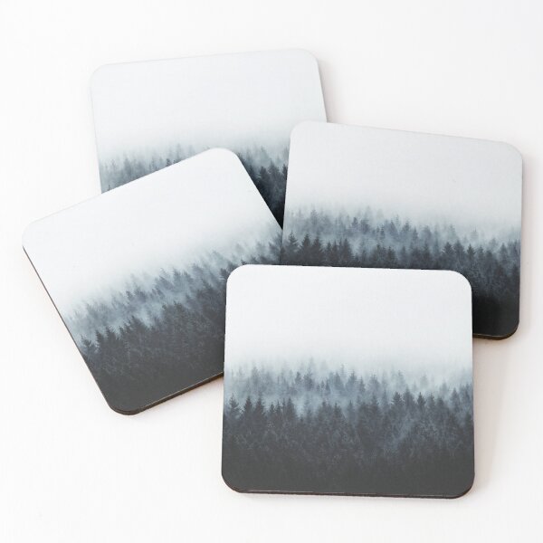 Item preview, High And Low // Dark Romantasy Moody Wilderness Dream Forest With Cascadia Trees Covered In Fog designed and sold by Tordis Kayma.