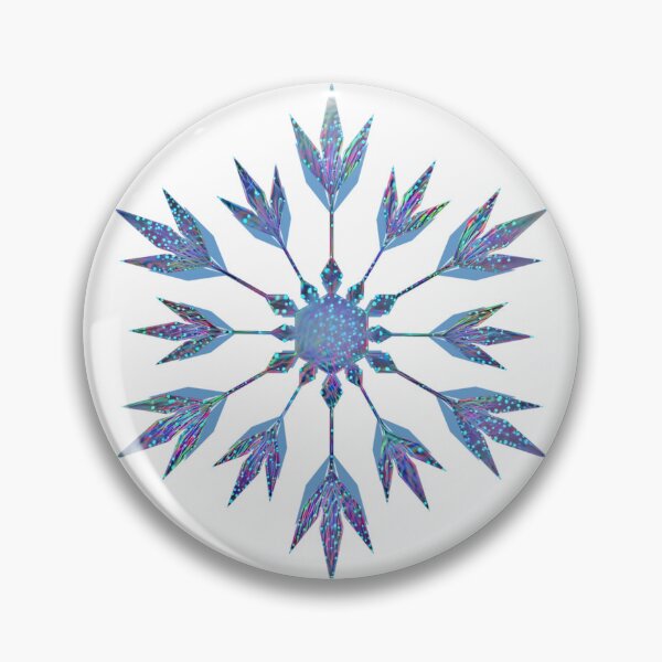 Item preview, Winter Blue Sparkling Snowflake for Christmas or Holidays designed and sold by ittybittyowl.