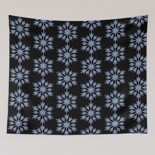Item preview, Winter Blue Sparkling Snowflake for Christmas or Holidays designed and sold by ittybittyowl.