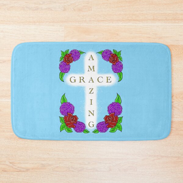 Item preview, Amazing Grace Cross And floral design  designed and sold by missmann.