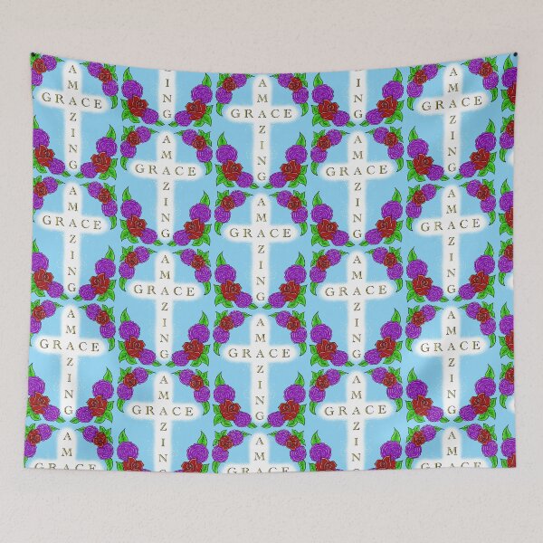 Item preview, Amazing Grace Cross And floral design  designed and sold by missmann.