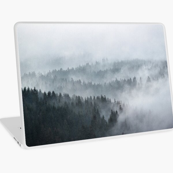 Item preview, The Waves // Misty Landscape Autumn Wilderness Forest With Cascadia Trees Covered In Cold Magic Fog designed and sold by Tordis Kayma.