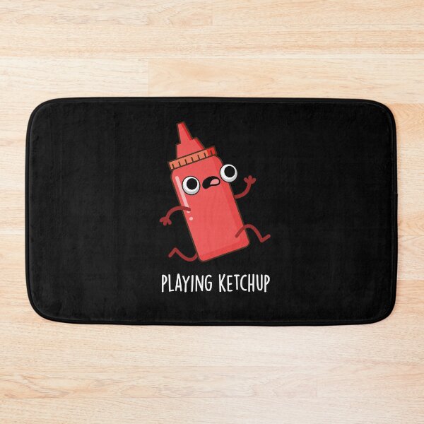 Item preview, Playing Ketchup Funny Sauce Puns (Dark BG) designed and sold by punnybone.