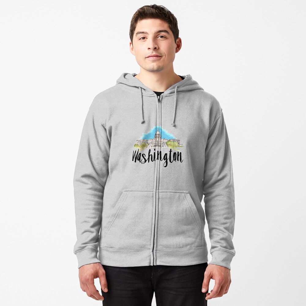 Washington Zipped Hoodie