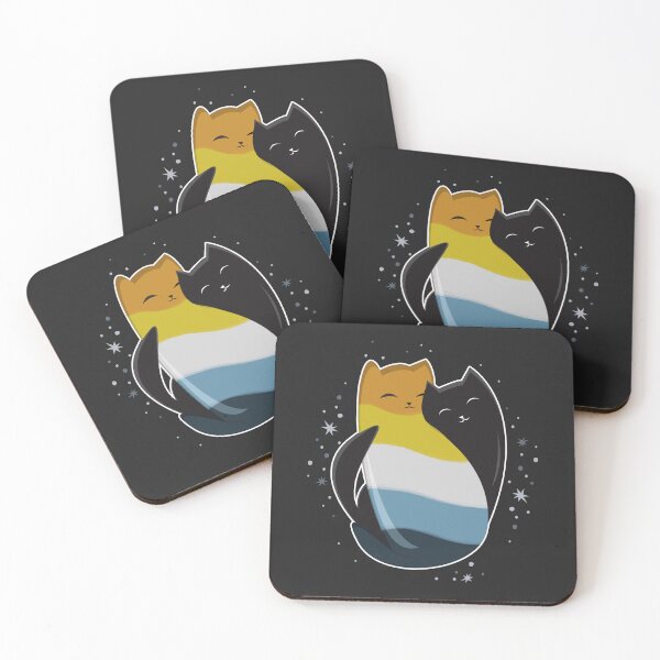 Item preview, Aroace Cat LGBT Asexual Aromantic Pride Flag designed and sold by Clara Hollins.