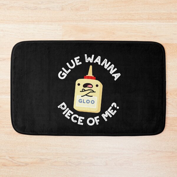 Item preview, Glue Wanna Piece Of Me Funny Puns (Dark BG) designed and sold by punnybone.