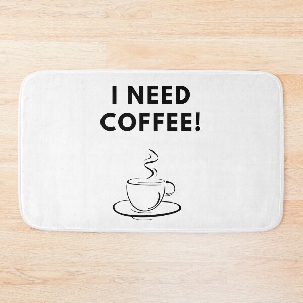 Item preview,  I Need Coffee!-Black Text designed and sold by Trendi61.