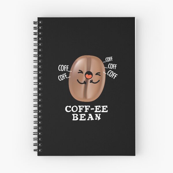 Item preview, Coff-ee Funny Coughing Coffee Bean Puns (Dark BG) designed and sold by punnybone.