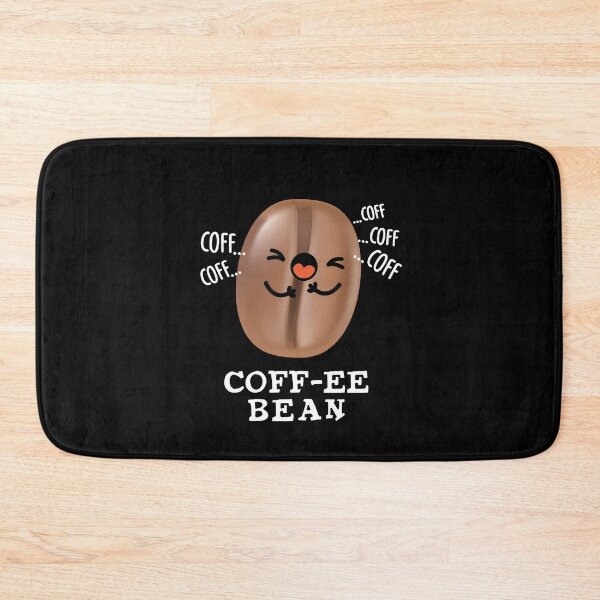 Item preview, Coff-ee Funny Coughing Coffee Bean Puns (Dark BG) designed and sold by punnybone.
