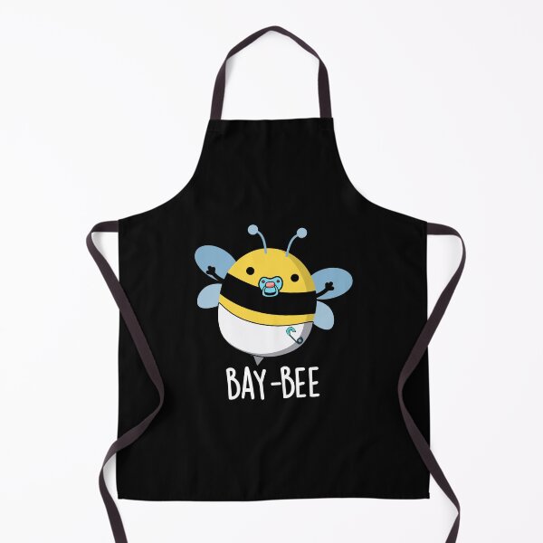 Item preview, Bay-bee Funny Baby Bee Puns (Dark BG) designed and sold by punnybone.