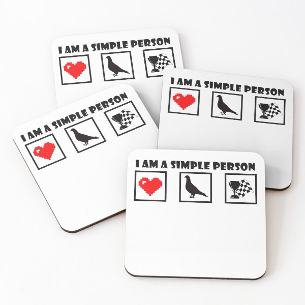 Item preview, I am a simple person Pigeon Racer designed and sold by QuirkyDesign101.
