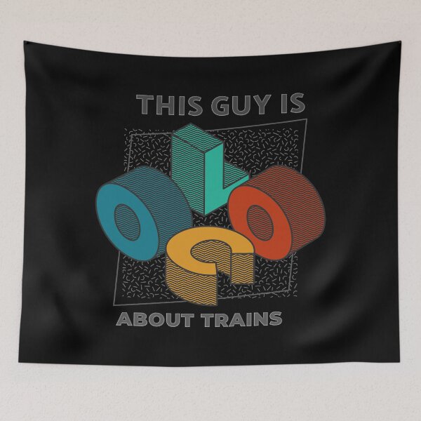Item preview, Cool abstract This Guy is Loco about Trains Design. Birthday or Fathers Day Model Railroading Design. Something Special and unique for Dads. designed and sold by UrTops.
