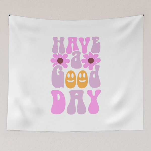 Item preview, Preppy Room Decor - Have A Good Day Quote With Smiley Art for Girls Preppy Room Decor Design designed and sold by Shop Your Aesthetic.