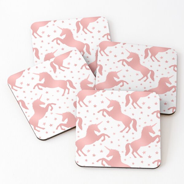 Item preview, Faux Rose Gold Prancing Unicorn designed and sold by Julie Erin Designs.