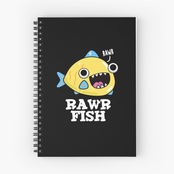 Item preview, Rawr Fish Funny Animal Puns (Dark BG) designed and sold by punnybone.