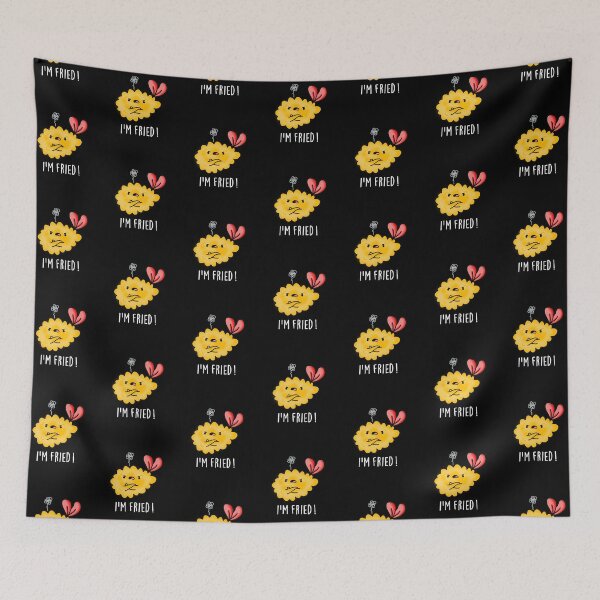 Item preview, I'm Fried Tempura Funny Sushi Puns (Dark BG) designed and sold by punnybone.