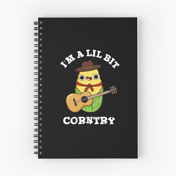 Item preview, I'm A Little Bit Corntry Funny Corn Puns (Dark BG) designed and sold by punnybone.