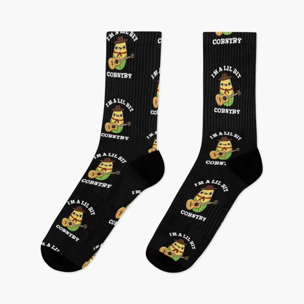 Item preview, I'm A Little Bit Corntry Funny Corn Puns (Dark BG) designed and sold by punnybone.