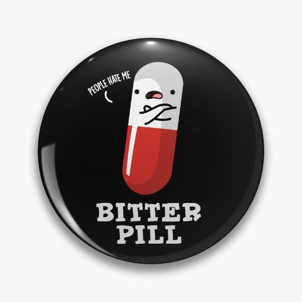 Item preview, Bitter Pill Funny Medicine Puns (Dark BG) designed and sold by punnybone.