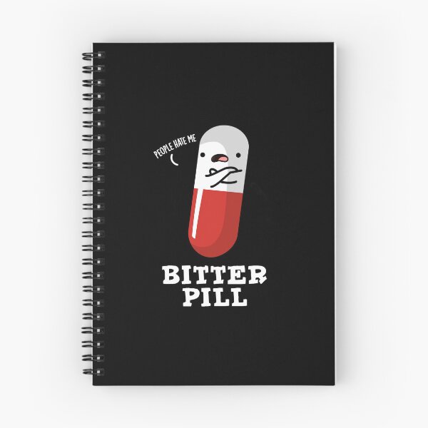 Item preview, Bitter Pill Funny Medicine Puns (Dark BG) designed and sold by punnybone.
