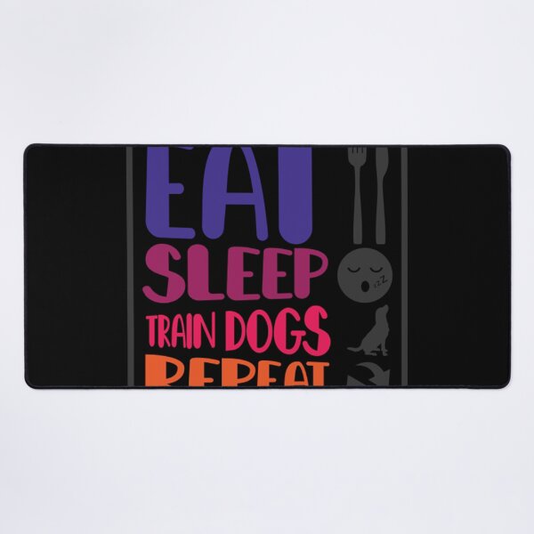 Artikelvorschau, Hundetrainer Eat Sleep Train Dogs Repeat Dog Lover entworfen und verkauft von GERARDCARDENAS.