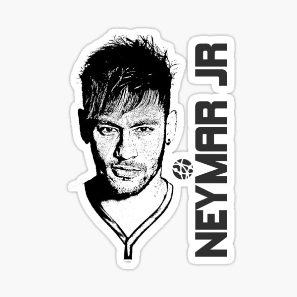 neymar jr black and white