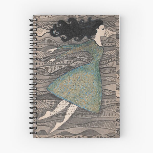 Item preview, Look Out Now, or Flying Girl Makes It Through The Storm designed and sold by rowenamurillo.
